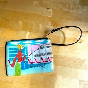 Plastic jet lag clutch.